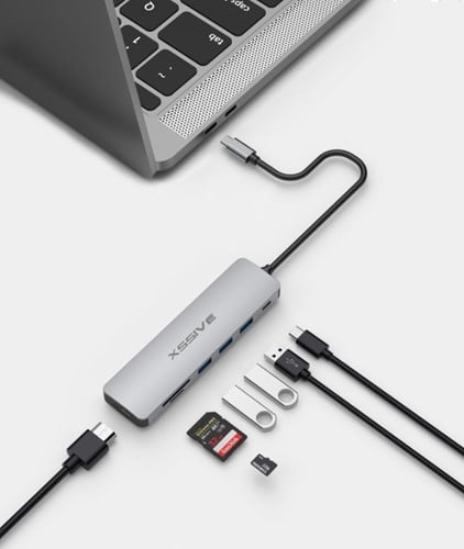 Xssive 7in1 USB Hub to USB-C XSS-HUB7