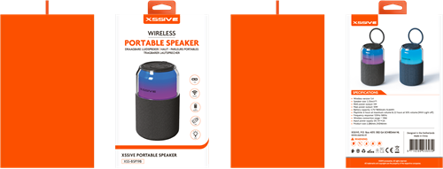 Xssive Wireless Portable Speaker XSS-BSP19BK - Zwart