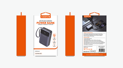 Xssive Powerbank 65W PD Fast Charge 20.000mAh XSS-PB44