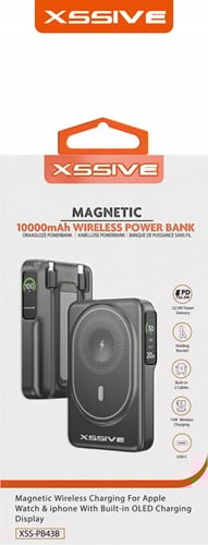 Powerbank incl. Cable 10.000 mAh XS-PB43B - Zwart