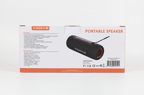 Xssive Premium Portable Bluetooth Speaker XSS-BSP11 - Zwart