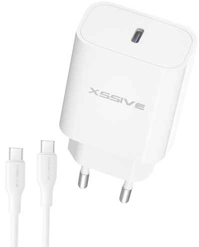 Xssive 25W PD3.0 Super Fast Charger with C-C Cable XSS-AC66NW - Wit