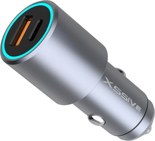 Xssive 53W PD+QC 3.0 Fast Car Charger XSS-CC37 - Zwart