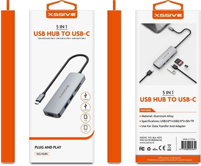 5in1 USB Hub to USB-C XSS-HUB5