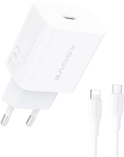 Xssive PD 20W Quick Charger+C-iPhone XSS-AC65NW CL - Wit