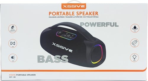 Xssive Portable Speaker zwart