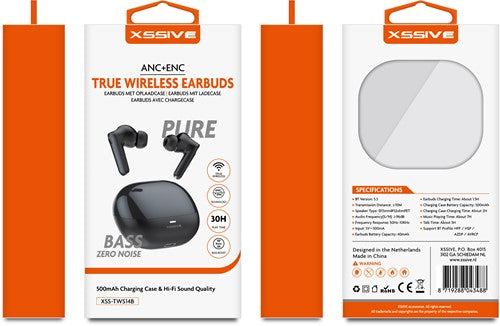 Xssive Wireless Earbuds XSS-TWS14B - Zwart